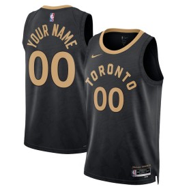 Dres Toronto Raptors Prilagođeni Nike 2022-23 City Edition Crno Swingman